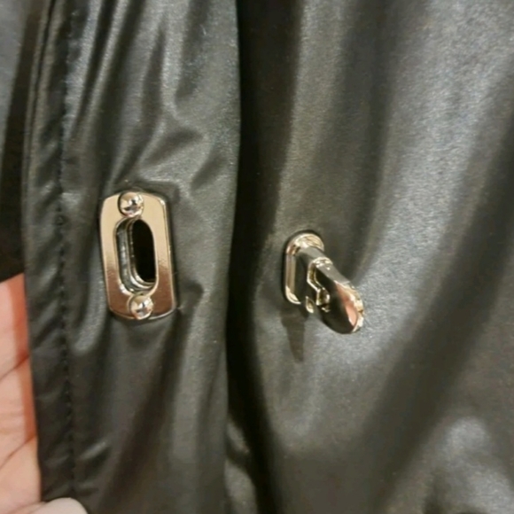 Giacca Gallery Company Womens Black Long Sleeve Button Overcoat size xl - Picture 6 of 6